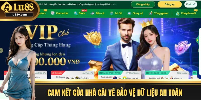Cam kết của nhà cái về bảo vệ dữ liệu an toàn
