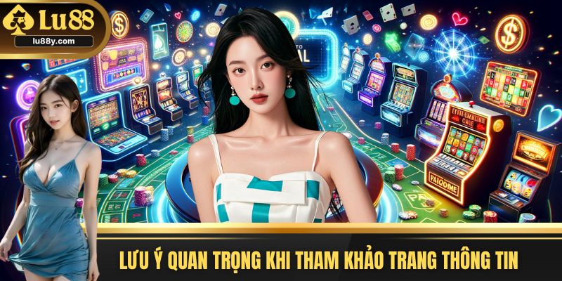 Lưu ý quan trọng khi tham khảo trang thông tin 
